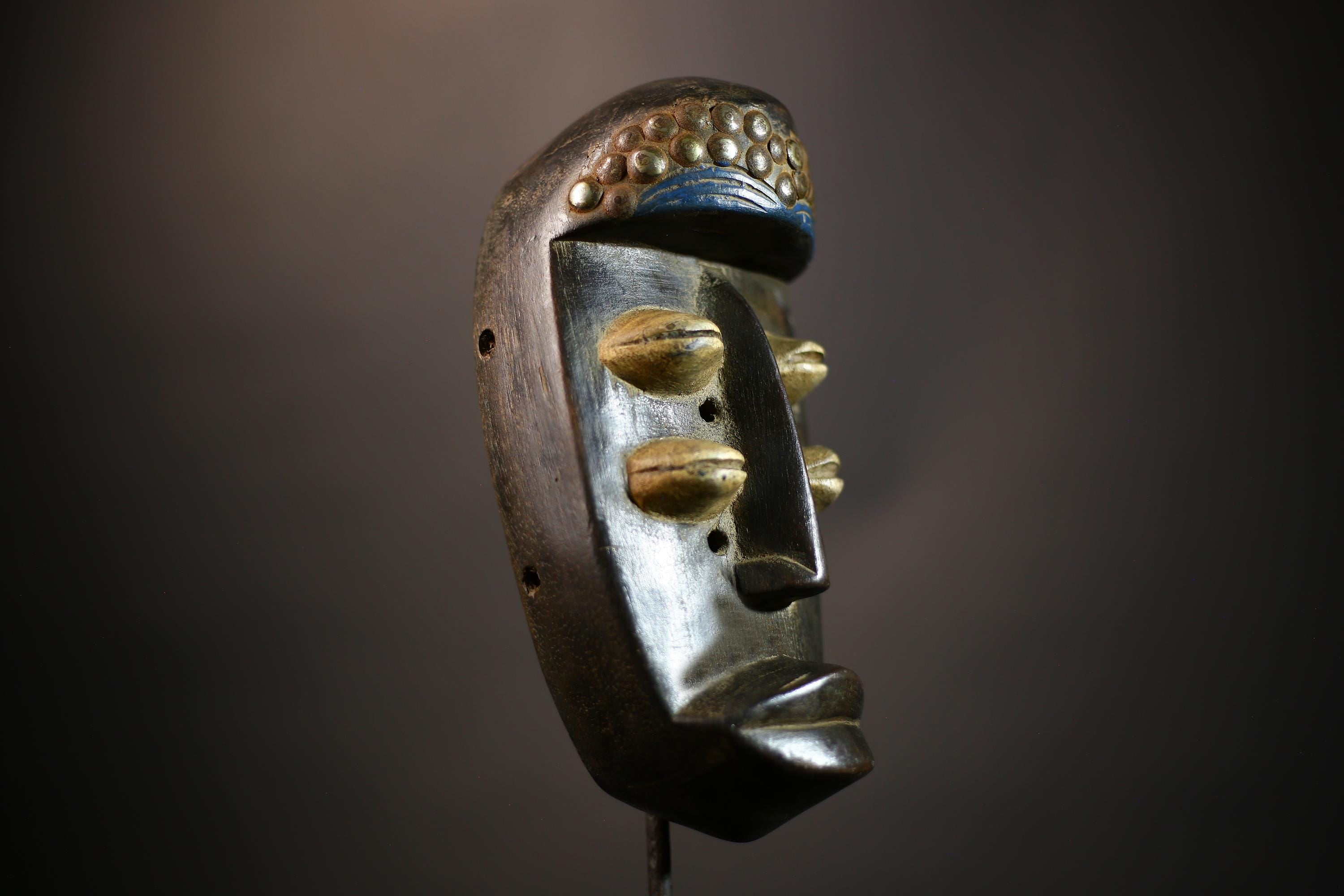 African Grebo Mask | Hand Carved Wooden Art | Unique Tribal Decor | Wall Hanging | Artisan Home Accent | Cultural Heritage Piece-G4675