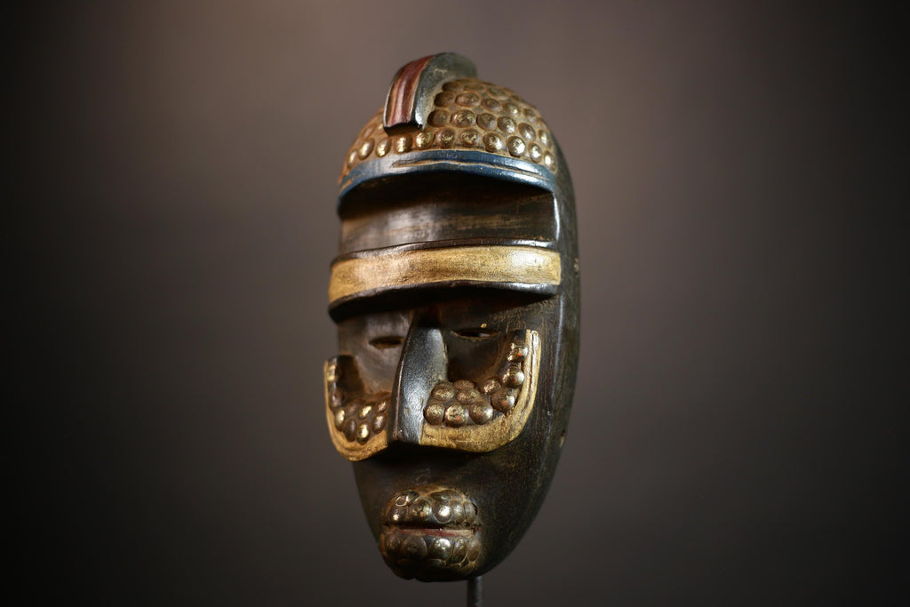 African Masks | Carved Wood Dan Kran Tribal Art | Handmade Ethnic Decor | Unique Wall Hanging | Authentic Cultural Piece | Crafted  -G4676