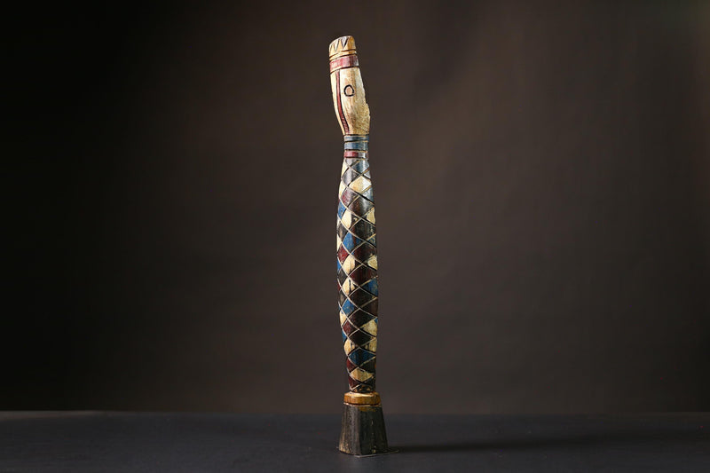 African Tribal Bobo | Vintage Wall Art | Decorative Mask Piece | Ceremonial Serpent | Ethnic Home Decor | Unique Cultural Art-G1666