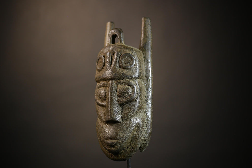 African Kuba Lele Mask | Hand Carved Tribal Art | Authentic Wall Decor | Unique Cultural Design | Ethnic Home Accent | Collectible-G4688