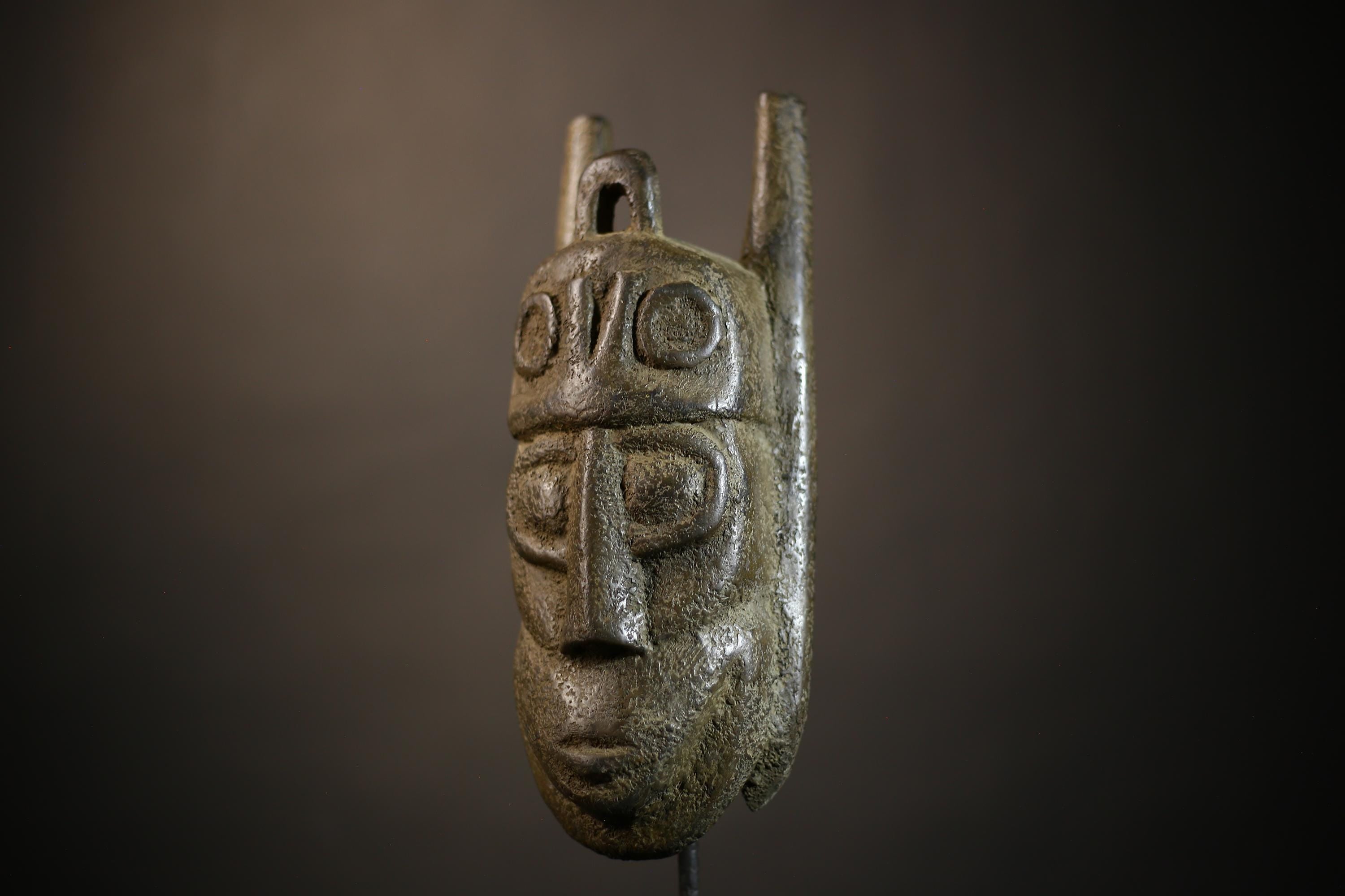 African Kuba Lele Mask | Hand Carved Tribal Art | Authentic Wall Decor | Unique Cultural Design | Ethnic Home Accent | Collectible-G4688