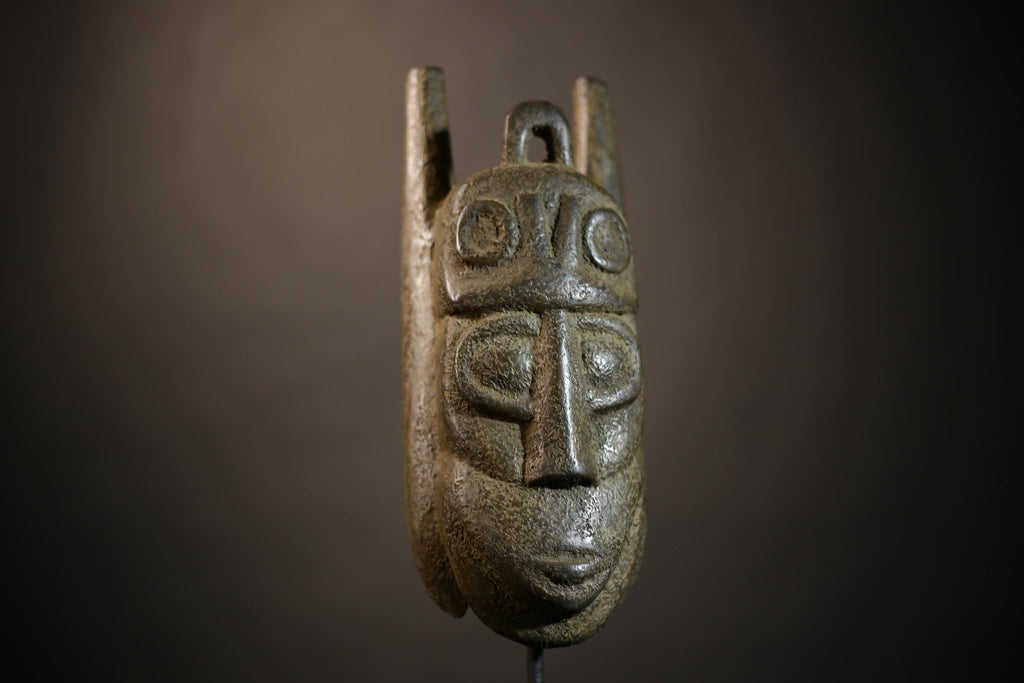 African Kuba Lele Mask | Hand Carved Tribal Art | Authentic Wall Decor | Unique Cultural Design | Ethnic Home Accent | Collectible-G4688