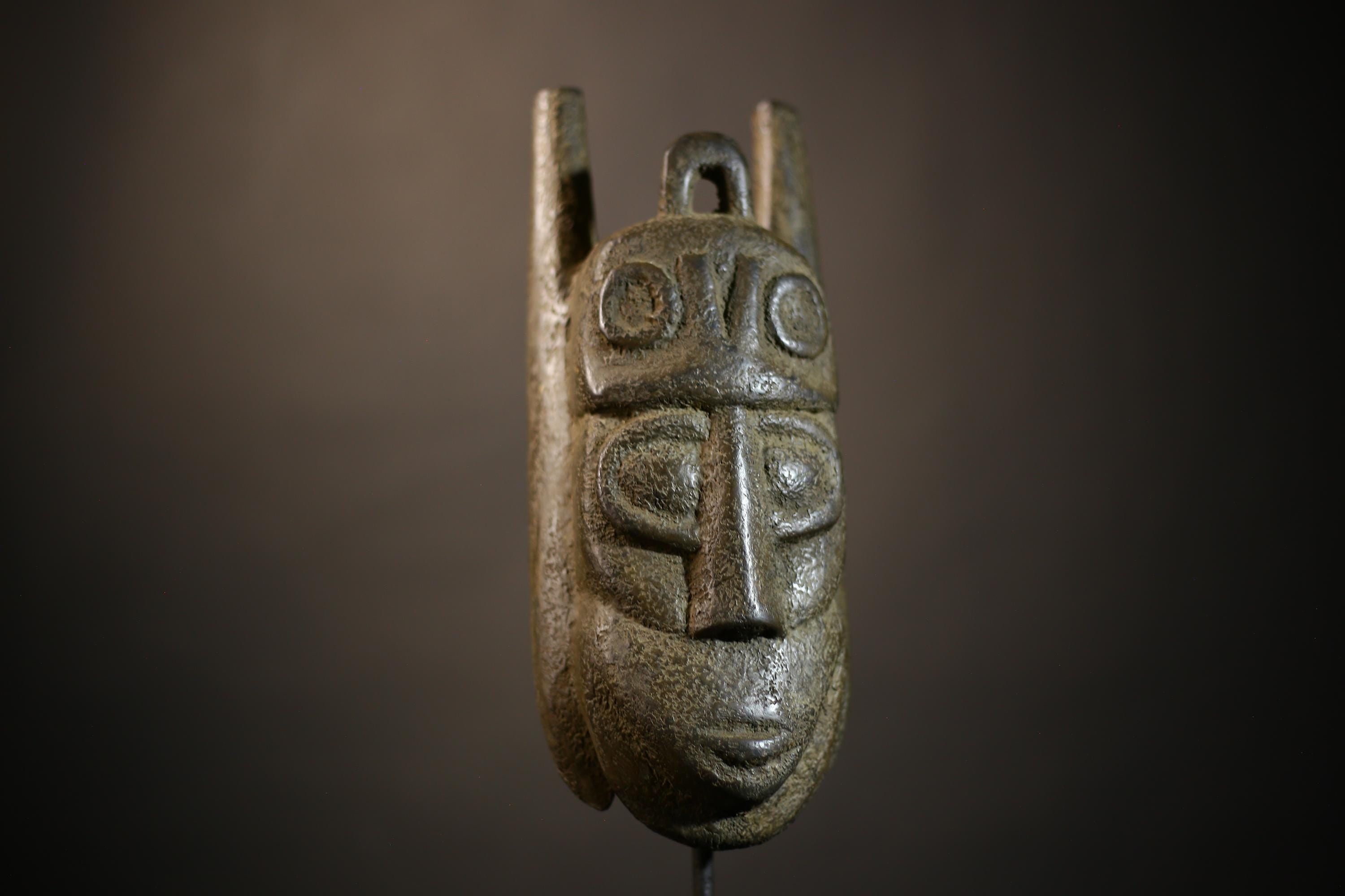 African Kuba Lele Mask | Hand Carved Tribal Art | Authentic Wall Decor | Unique Cultural Design | Ethnic Home Accent | Collectible-G4688