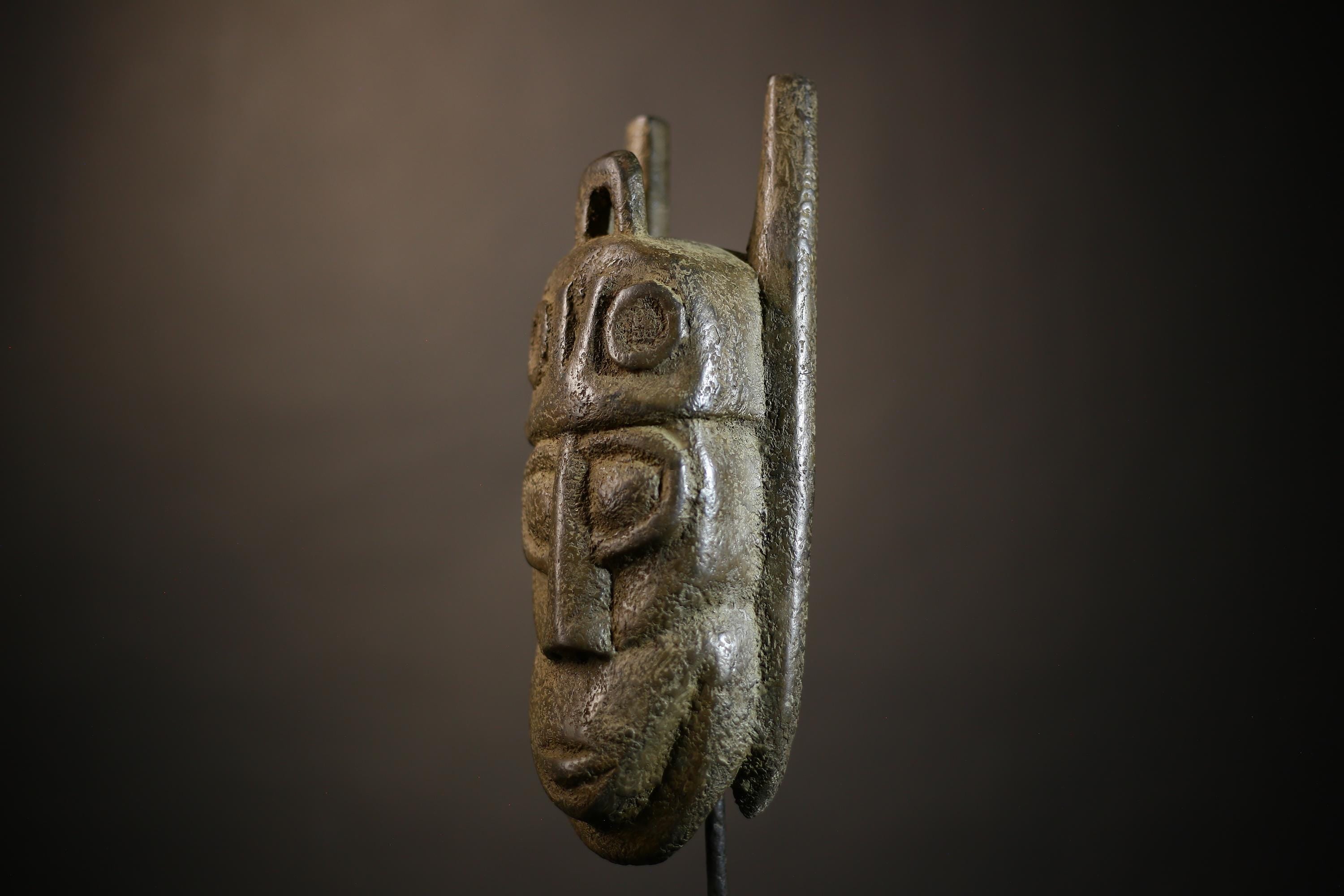 African Kuba Lele Mask | Hand Carved Tribal Art | Authentic Wall Decor | Unique Cultural Design | Ethnic Home Accent | Collectible-G4688