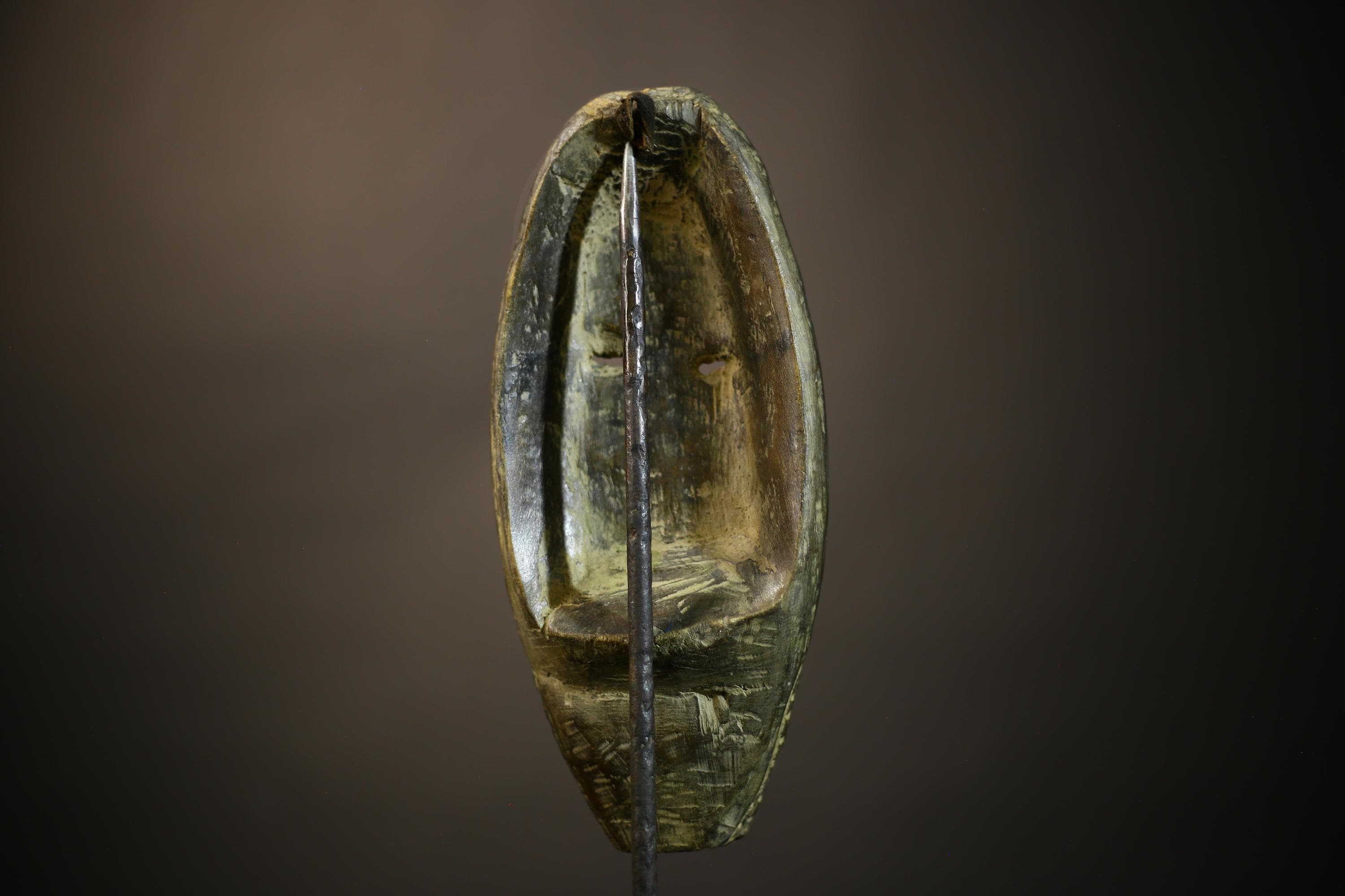 African Baule Mask | Antique Hand Carved Art | Unique Wall Hanging Decor | Tribal Cultural Piece | Ethnic Home Accent | Collectible -G4686