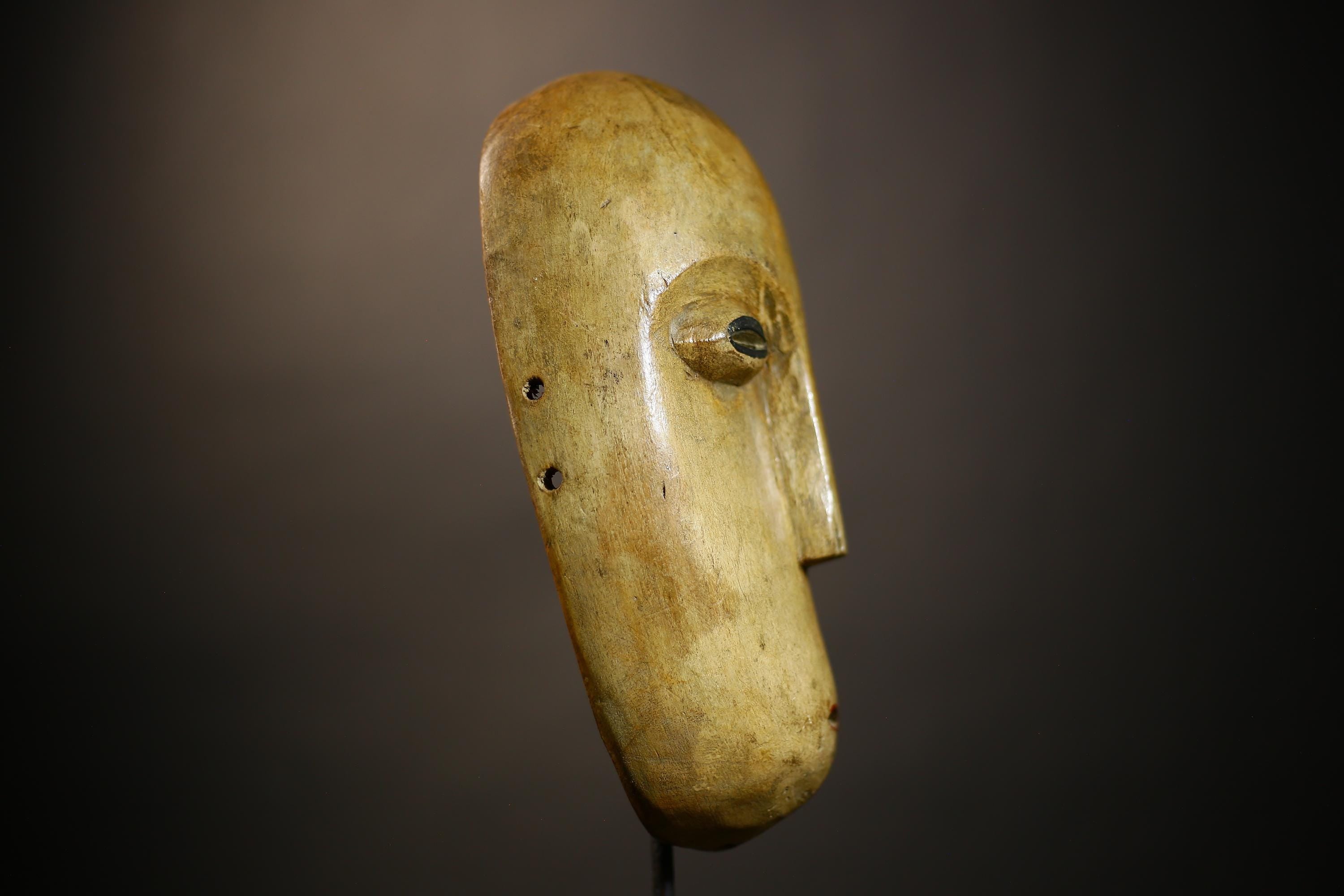 African Antique Lega Mask | Handcrafted Tribal Face Art | Unique Vintage Decor Piece | Authentic African Home Accent-G4702