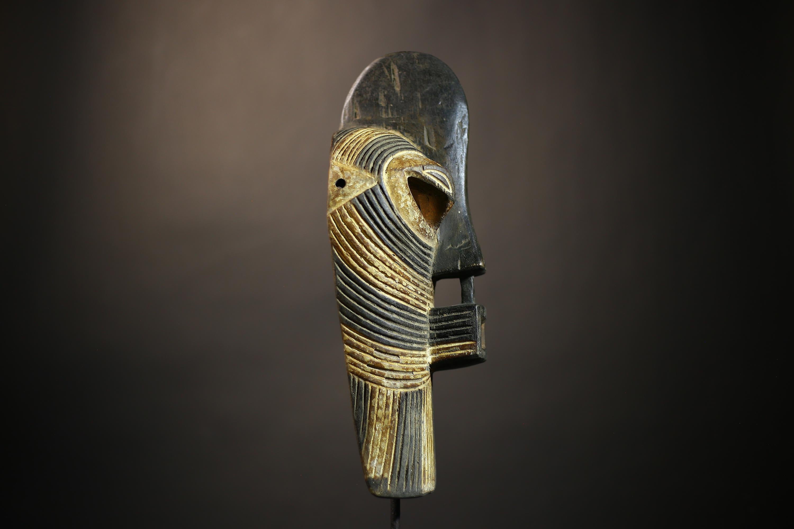 African Handmade Mask | Luba Songye Wall Art | Unique Cultural Decor | Traditional Collectible | Authentic African Craft | Home Decor -G4699
