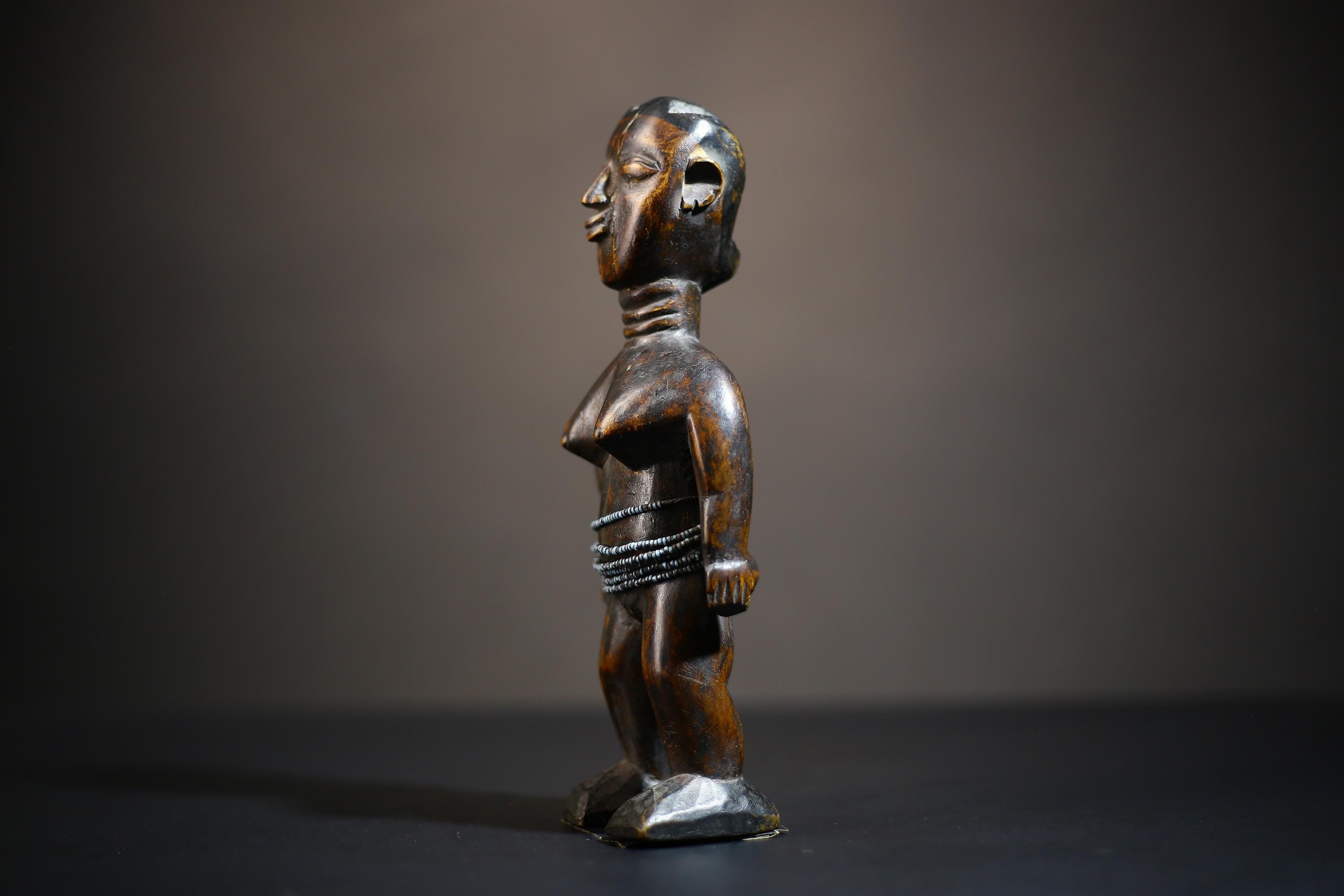 African Carved Wood Sculpture | Rare Dan Female Figurine | Authentic Tribal Art | Unique Home Decor | Handmade Collectible -G4708