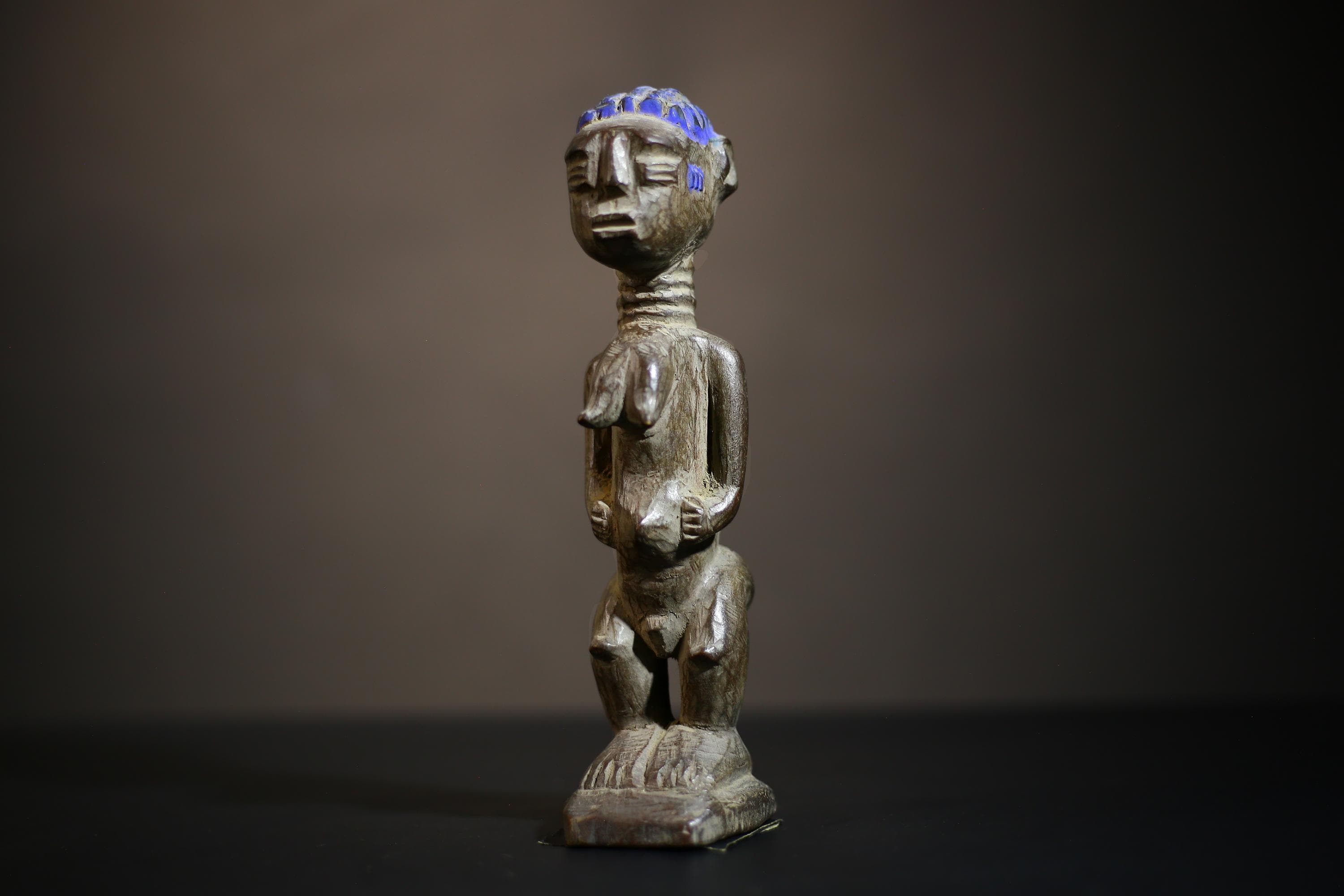 African Carved Ibeji Sculpture | Yoruba Figure Nigeria | Unique Tribal Decor | Handmade Wooden Art | Cultural Collectible Item-G4707