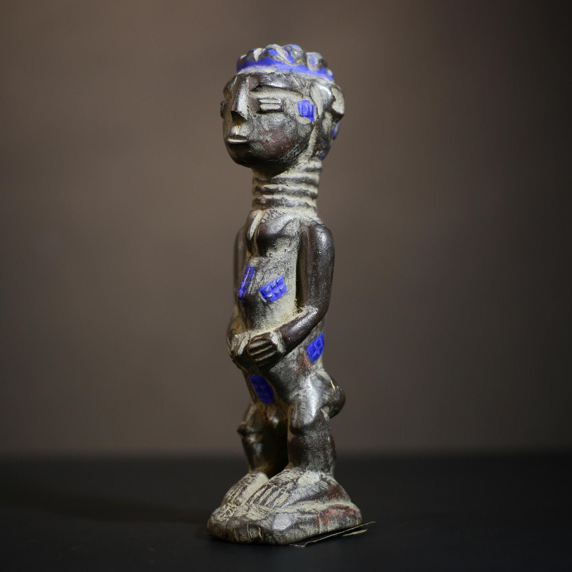 African Ibeji Yoruba Sculpture | Carved Wooden Figure Nigeria | Unique Tribal Art | Cultural Home Decor | Collectible Handmade Piece-G4706