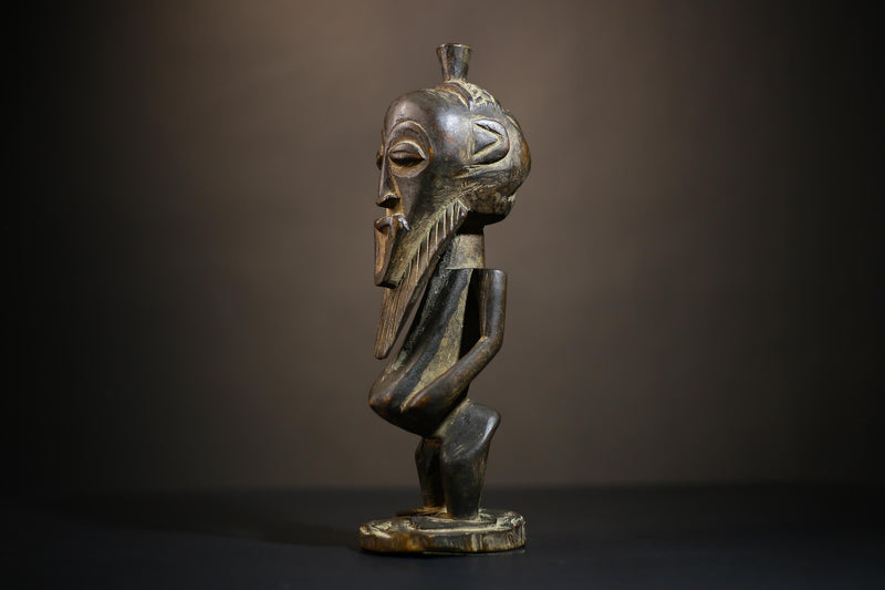 African Bembe Ancestor Sculpture | Congo Zambia Wooden Art | Unique Tribal Decor | Handcrafted Figure | Authentic Cultural Piece-G4705