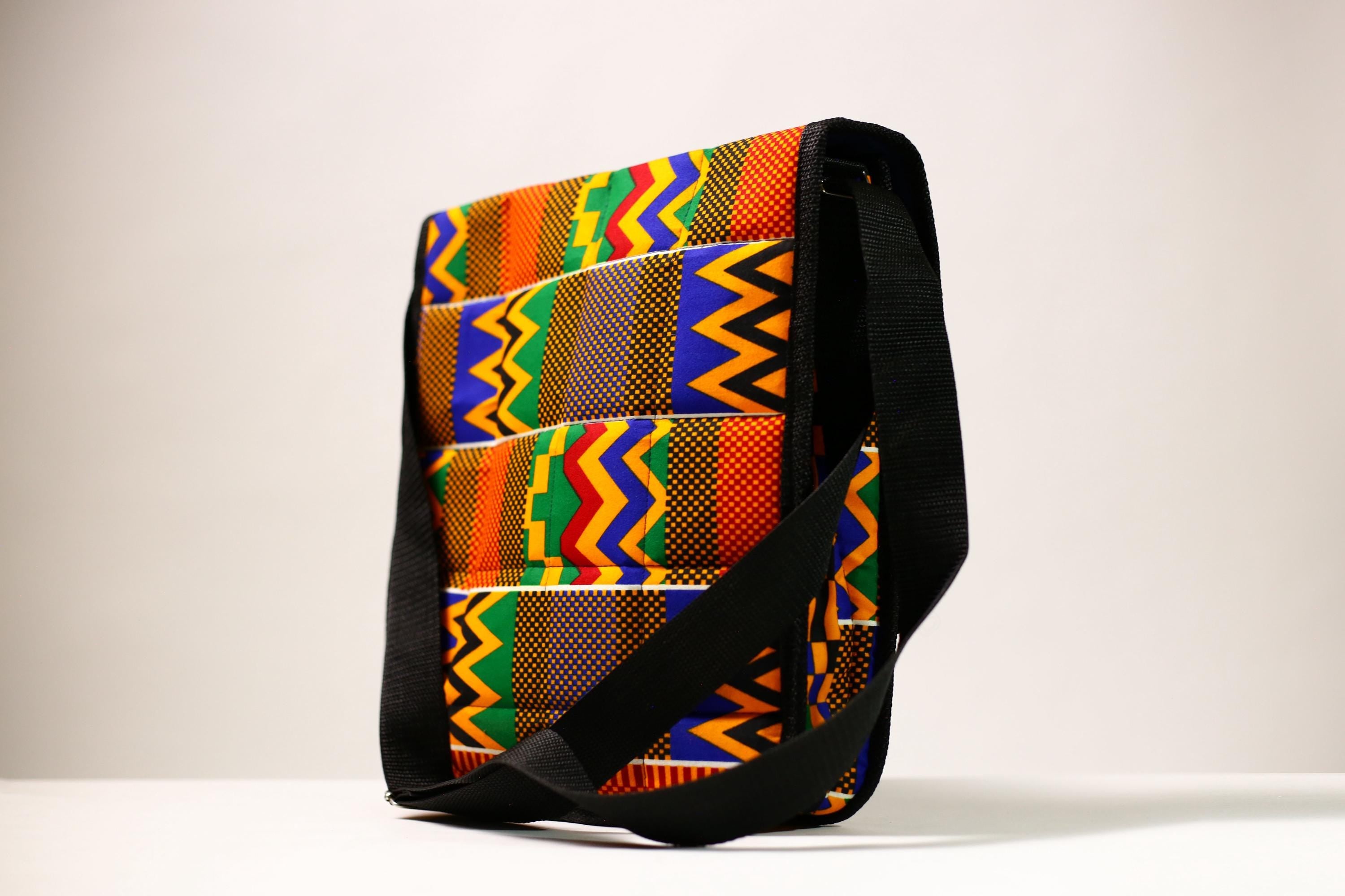 African Print Backpack | Lightweight School Bag | College Travel Daypack | Stylish Teen Bookbag-G4489