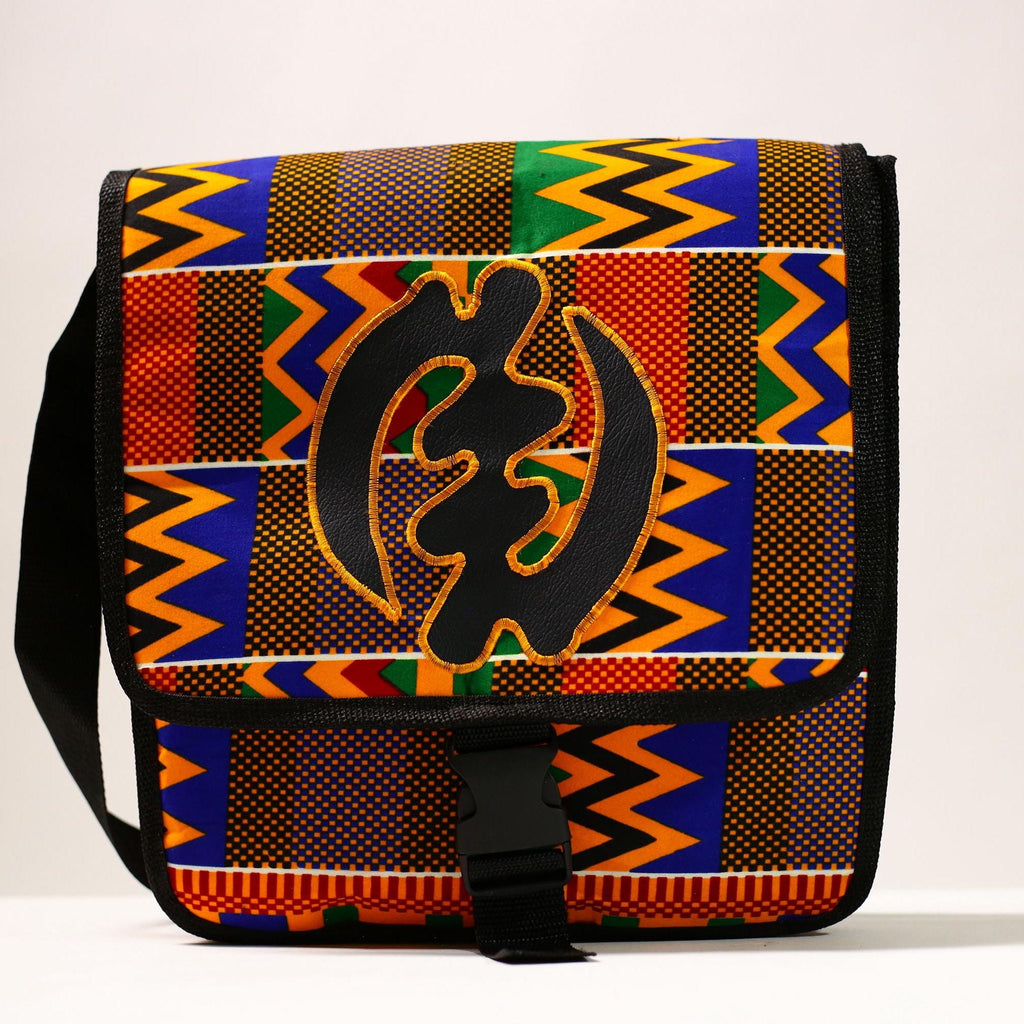 African Print Backpack | Lightweight School Bag | College Travel Daypack | Stylish Teen Bookbag-G4489