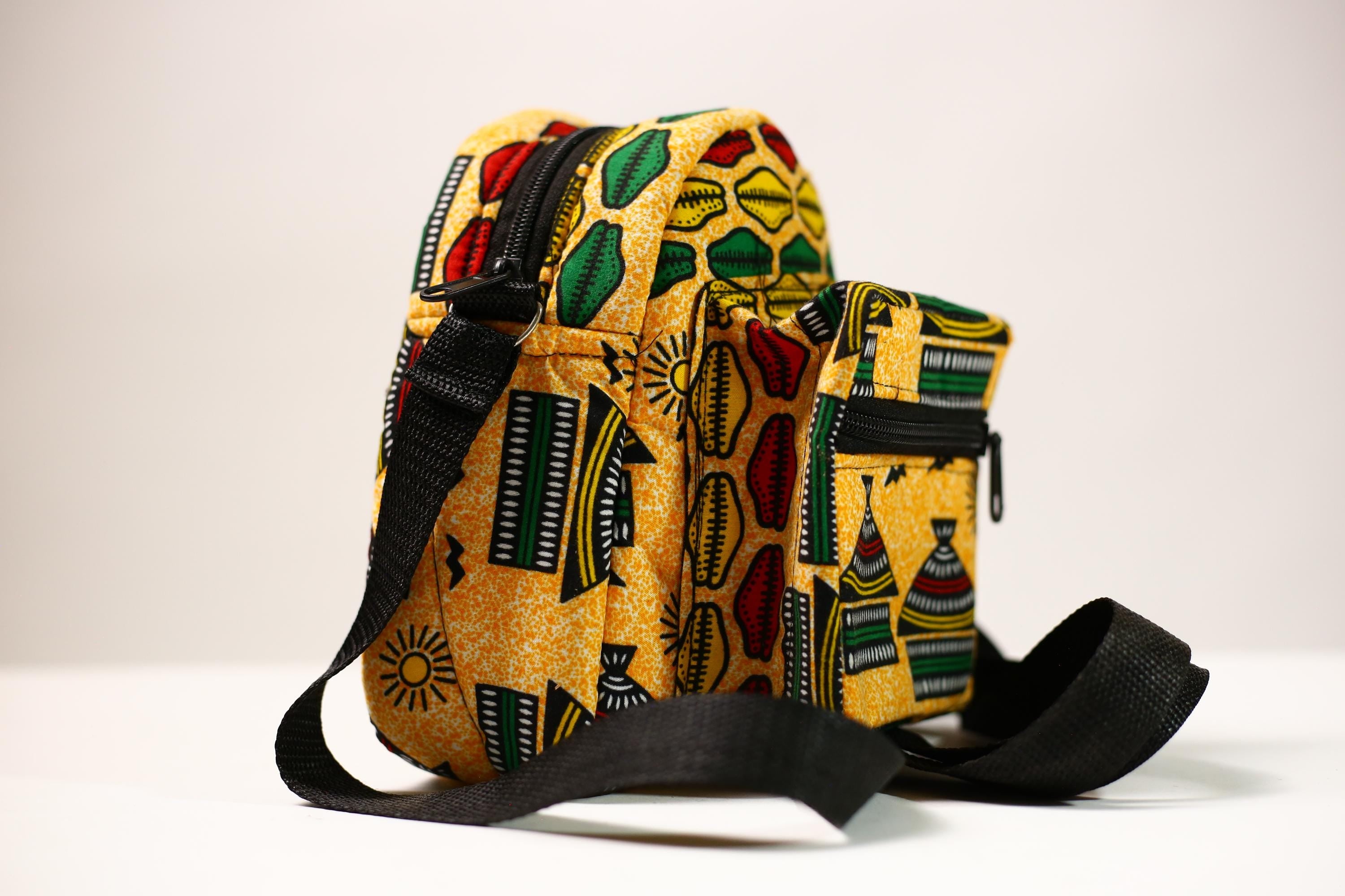 Stylish African Backpack | School Backpack | College Daypack | Travel Backpack | Lightweight Bookbag -G4488