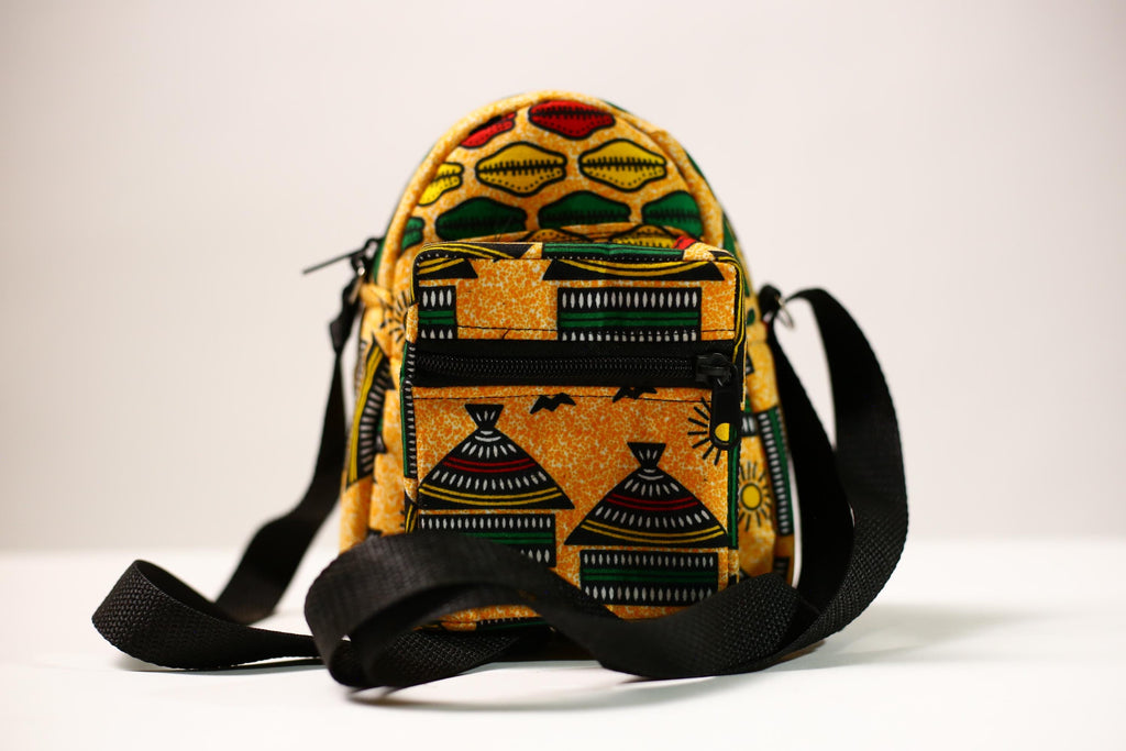 Stylish African Backpack | School Backpack | College Daypack | Travel Backpack | Lightweight Bookbag -G4488