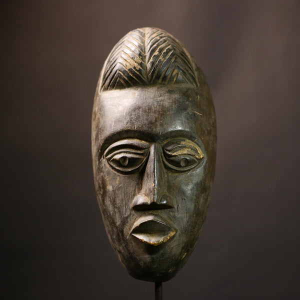 African Tribal Face Mask Wood Carved Vintage Wall Art from Liberia Dan | Unique Ethnic Decor | Handmade Artisan Piece | Cultural  -2122