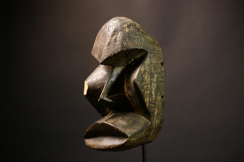 African Masks Carved Wood Tribal Mask Of The Dan Kran Handmade Art | Unique Ethnic Decor | Artisan Crafted Wall Art | Cultural Home -6368