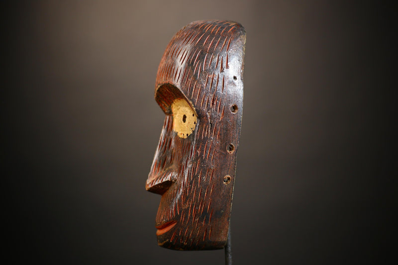 African DAN Mask | Hand Carved Wood | Traditional Tribal Art | Unique Wall Decor | Cultural Ethnic Gift | Authentic African Craftwork-G4711