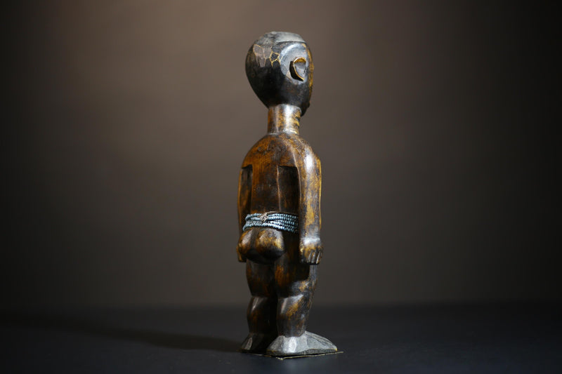 African Traditional Statue from Guinea | Hand Carved Wooden Tribal Art | Unique Decorative Figurine | Cultural Home Decor Piece-G4718