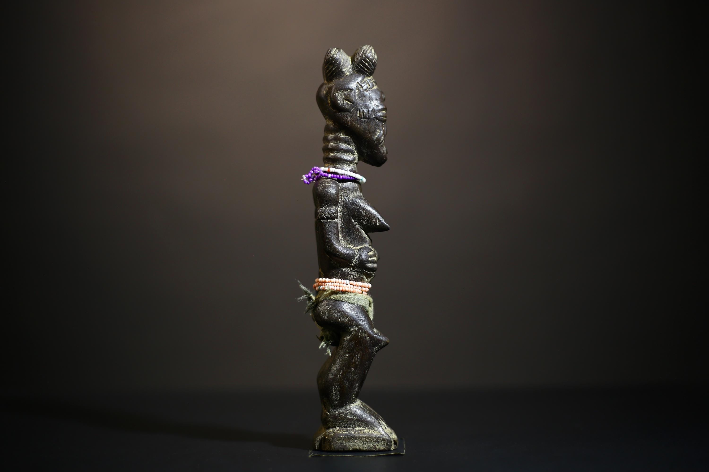 African Koulango Statue | Burkina Faso Wood Art | Hand Carved Traditions | Unique Tribal Decor | Ethnic Home Accessories-G4716