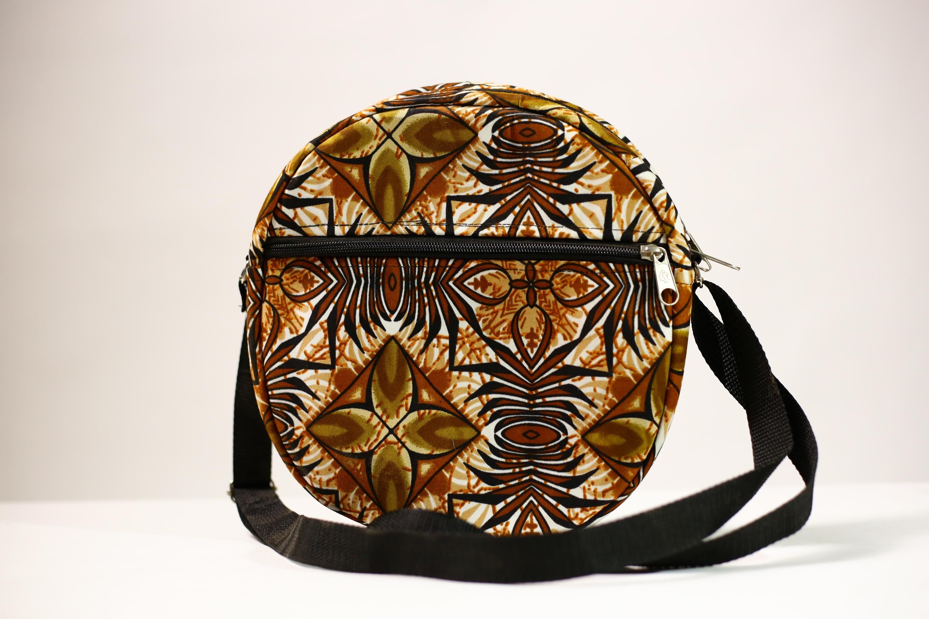 African Unique Backpack Handcrafted Travel Daypack Stylish College Bag | Ethnic Print Lightweight Bookbag for Students -G4519