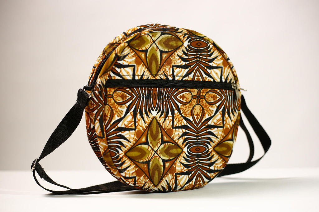 African Unique Backpack Handcrafted Travel Daypack Stylish College Bag | Ethnic Print Lightweight Bookbag for Students -G4519