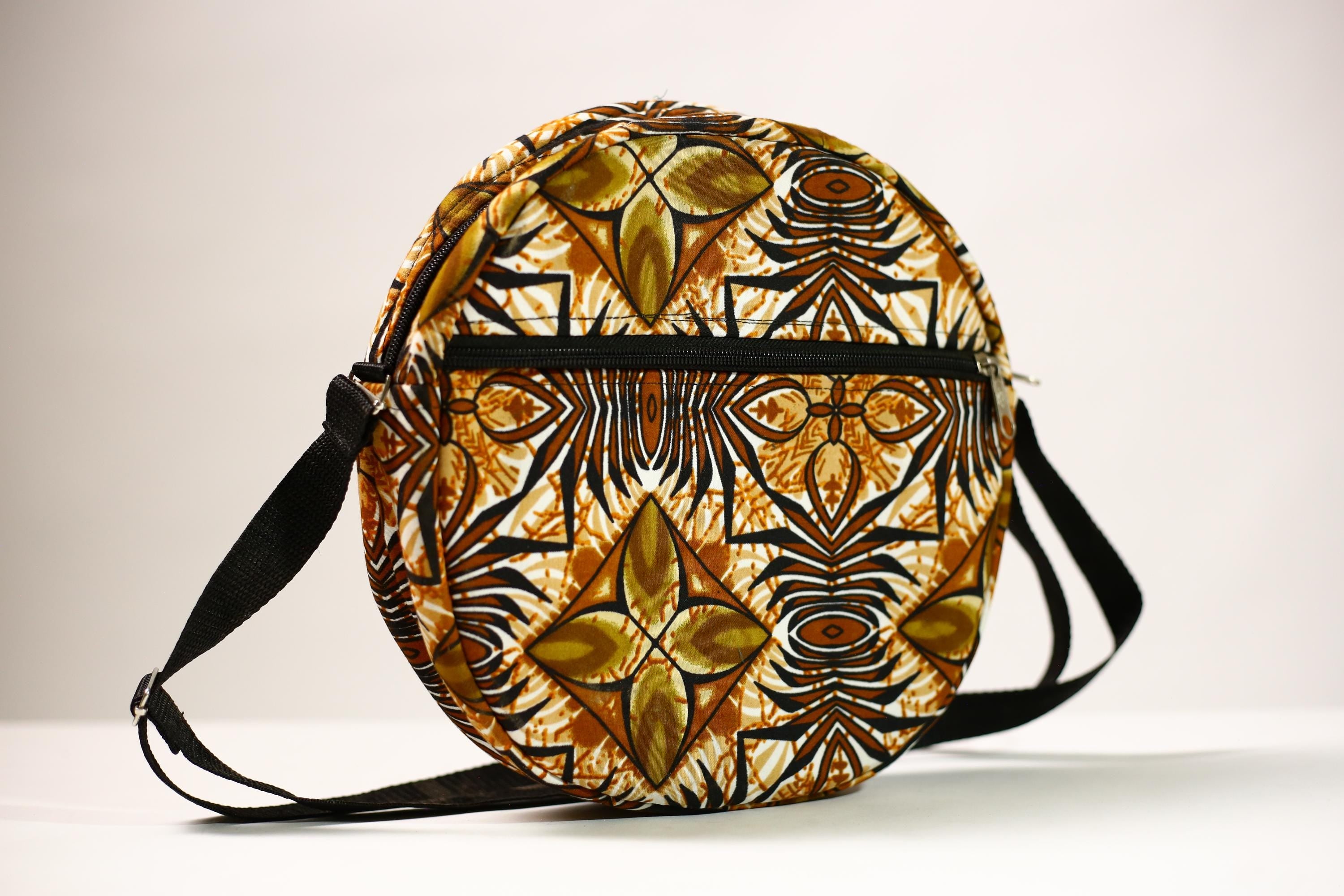 African Unique Backpack Handcrafted Travel Daypack Stylish College Bag | Ethnic Print Lightweight Bookbag for Students -G4519