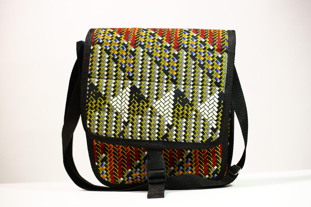 African Kanta Backpack | Unique Travel Daypack | Lightweight Bookbag | Eco-Friendly Bag | Stylish and Functional Backpack -G4535