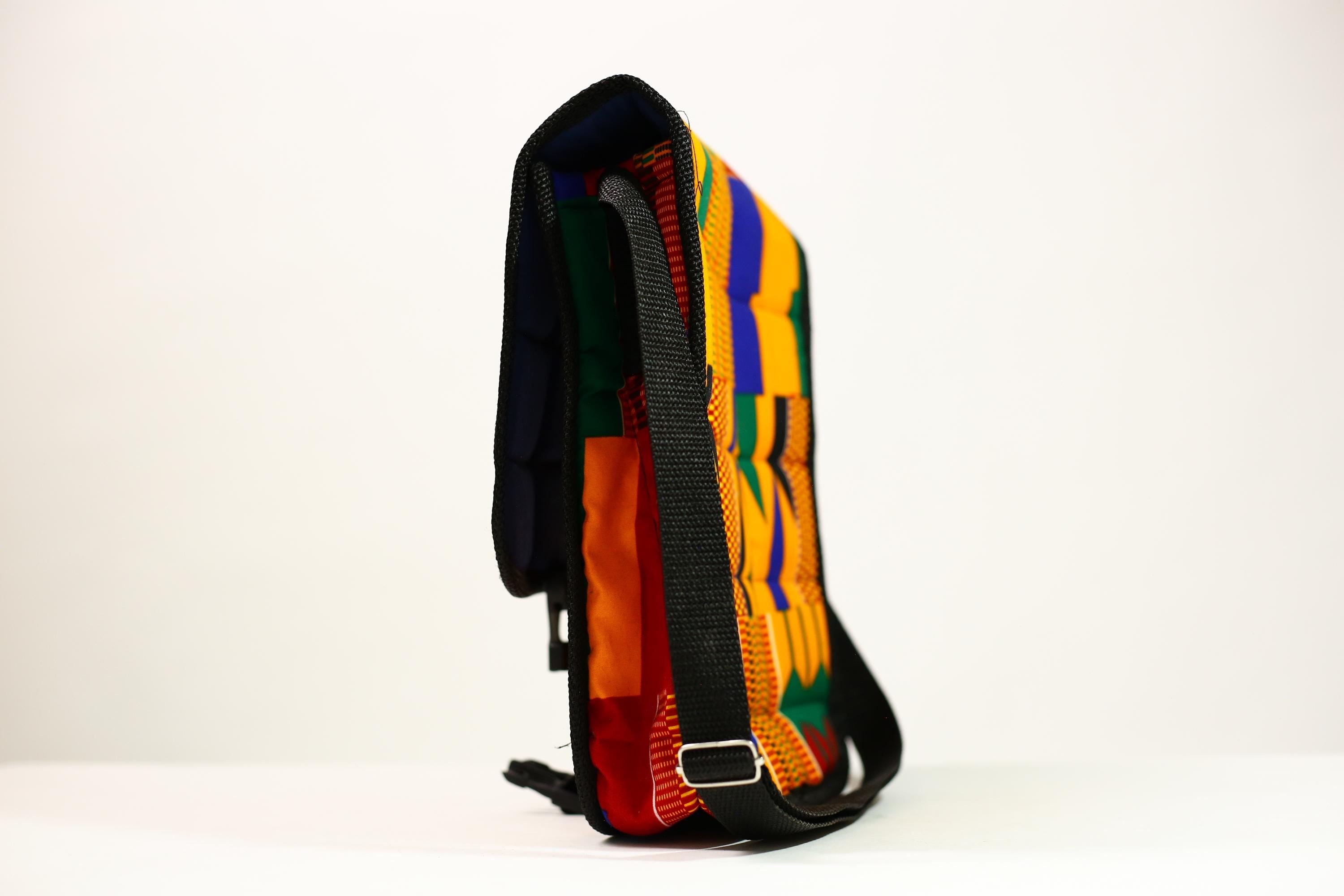 African Kanta Backpack | Unique Travel Daypack | Lightweight Bookbag | Eco-Friendly Bag | Stylish and Functional Backpack -G4534