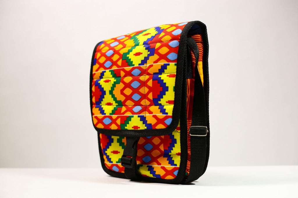 African Kanta Backpack | Unique Travel Daypack | Lightweight Bookbag | Eco-Friendly Bag | Stylish and Functional Backpack -G4533