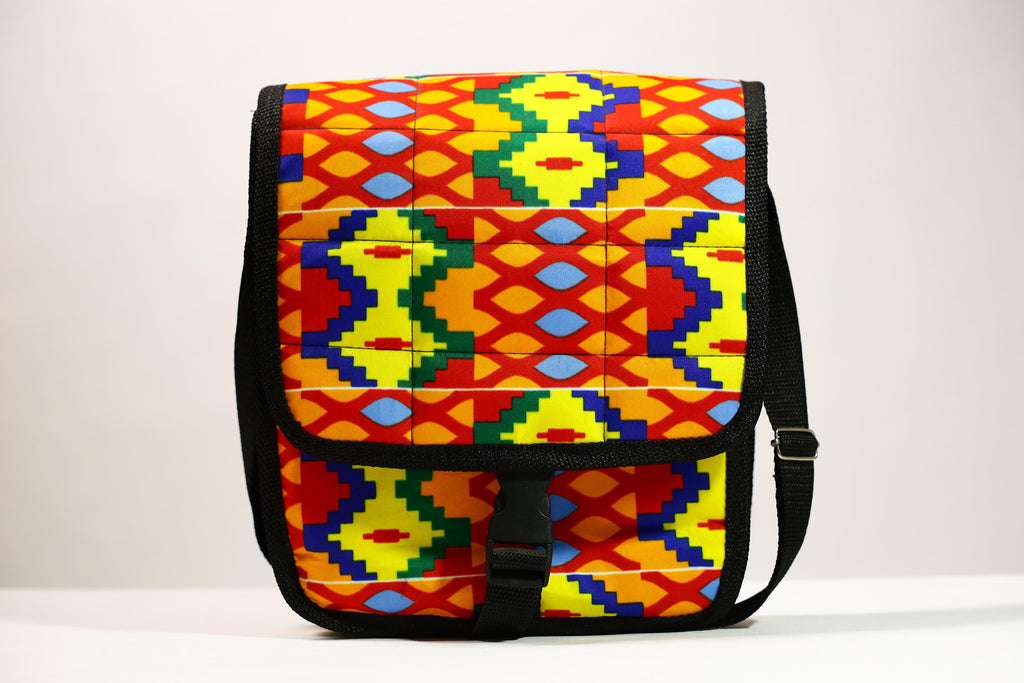 African Kanta Backpack | Unique Travel Daypack | Lightweight Bookbag | Eco-Friendly Bag | Stylish and Functional Backpack -G4533