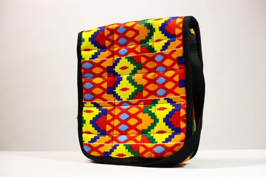 African Kanta Backpack | Unique Travel Daypack | Lightweight Bookbag | Eco-Friendly Bag | Stylish and Functional Backpack -G4533
