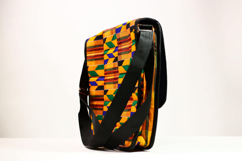 African Kanta Backpack | Unique Travel Daypack | Lightweight Bookbag | Eco-Friendly Bag | Stylish and Functional Backpack -G4531