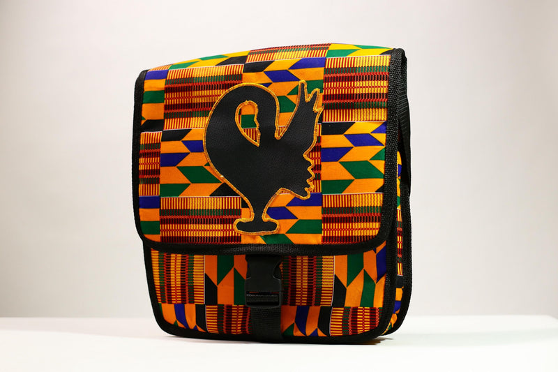 African Kanta Backpack | Unique Travel Daypack | Lightweight Bookbag | Eco-Friendly Bag | Stylish and Functional Backpack -G4531