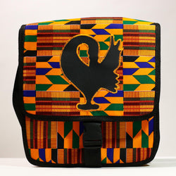 African Kanta Backpack | Unique Travel Daypack | Lightweight Bookbag | Eco-Friendly Bag | Stylish and Functional Backpack -G4531