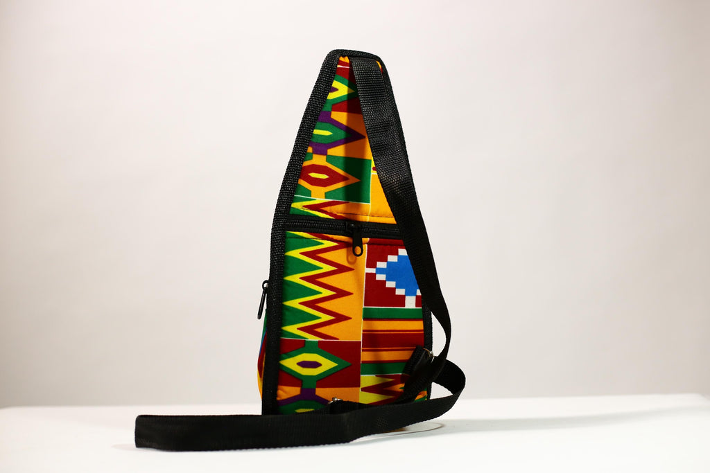 African Kanta Backpack | Unique Travel Daypack | Lightweight Bookbag | Eco-Friendly Bag | Stylish and Functional Backpack -G4530