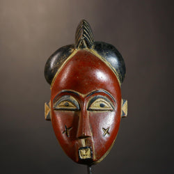 African Handmade Guro Protector Mask Antique Folk Art Wall Hanging Decor Piece | Unique Tribal Decor | Collectible Art-8495