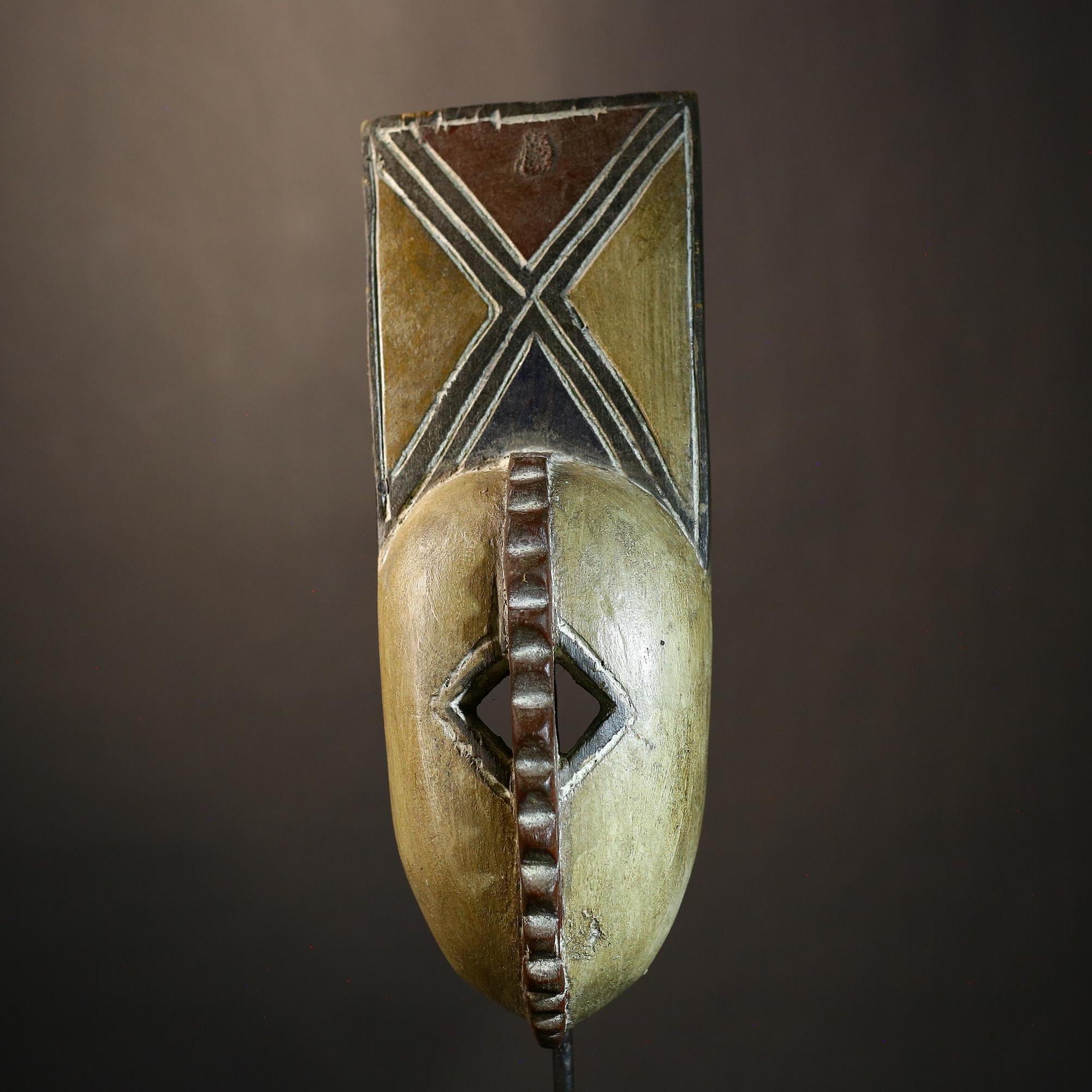 African Tribal Bwe Decor | Handcrafted Wood Masks | Wall Art | Africa Heritage Decor | Ethnic Home Decor | Artisan Made Cultural Masks -5874