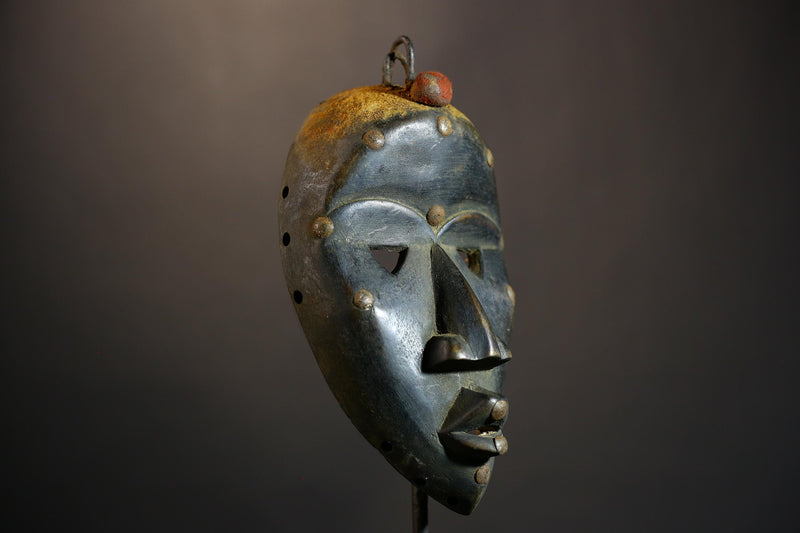 African Mask Art | Handcrafted Dan Mask | Home Decor Cultural Wall Display | Unique Ethnic Art | Artisan Wood Mask | Traditional Decor-7291