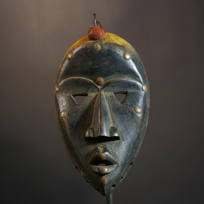 African Mask Art | Handcrafted Dan Mask | Home Decor Cultural Wall Display | Unique Ethnic Art | Artisan Wood Mask | Traditional Decor-7291