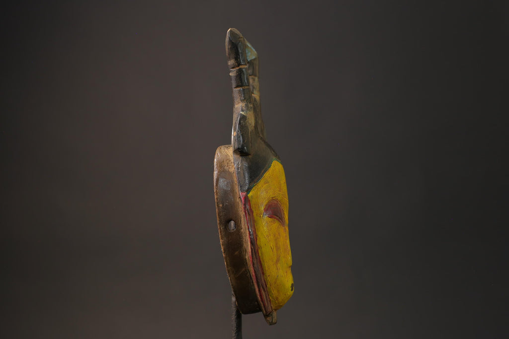 African Artistry Masks | Handcrafted Yaure Guro Masks | Wall Decor | Unique Cultural Art | Artisan Wooden Masks | Stunning  Home Decor-8650