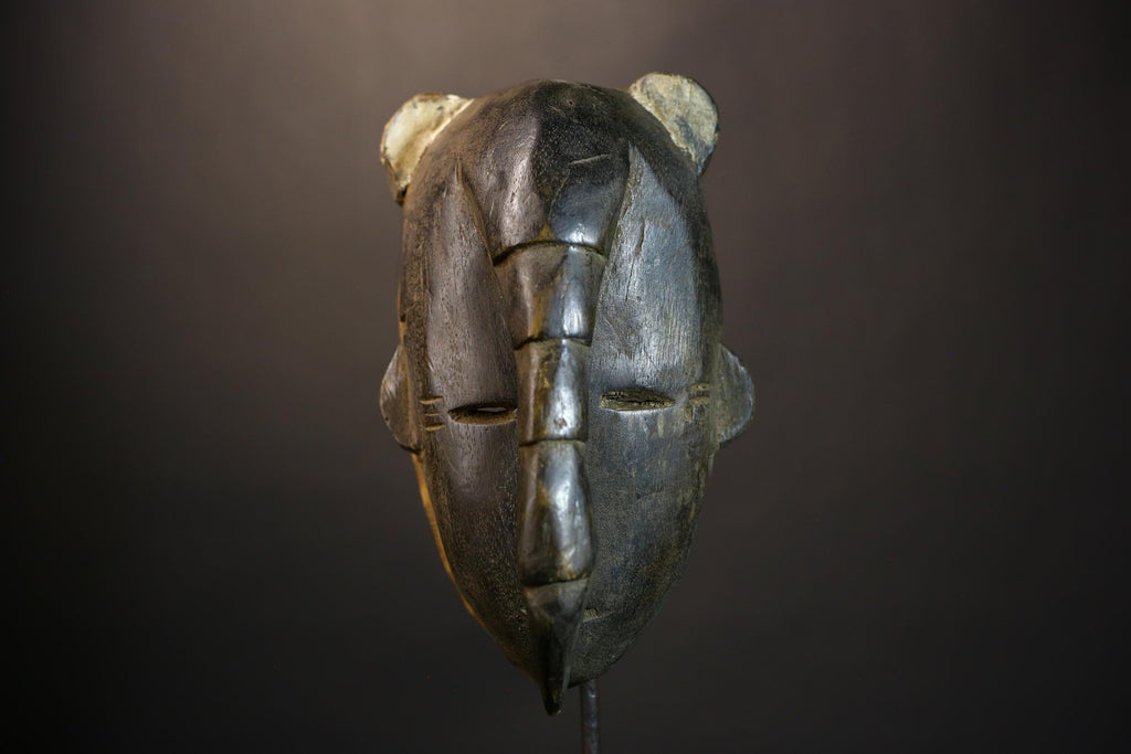 African Elephant Mask | Hand Carved Wooden Art | Unique Tribal Design | Authentic Wall Decor | Cultural African Craft | Exquisite Home -8226