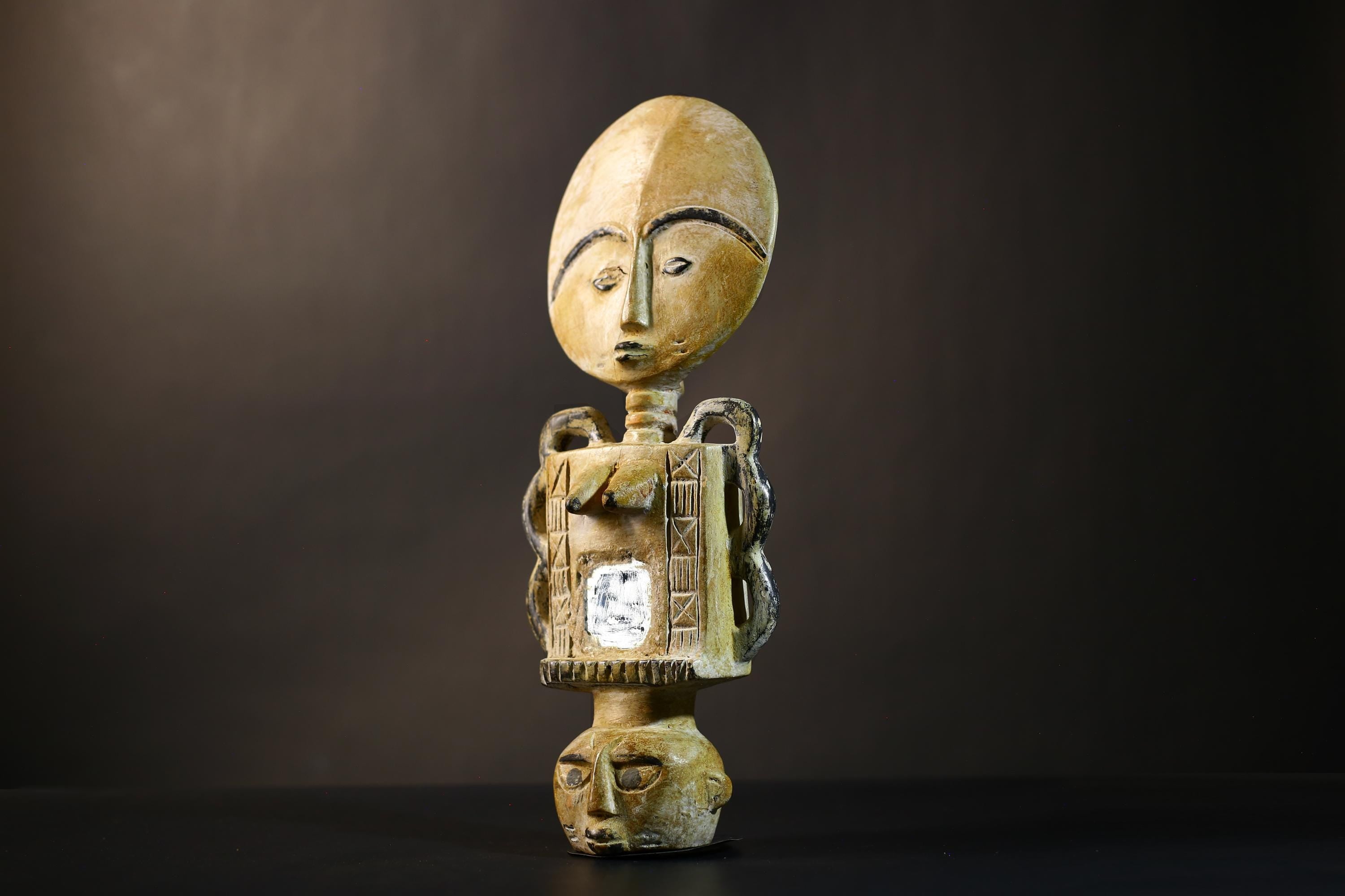 African Akua'ba Figure | Ashanti Fertility Doll | Hand Carved Wood Sculpture | Unique Tribal Art | Cultural Heritage Decor | Gift Idea-G4736