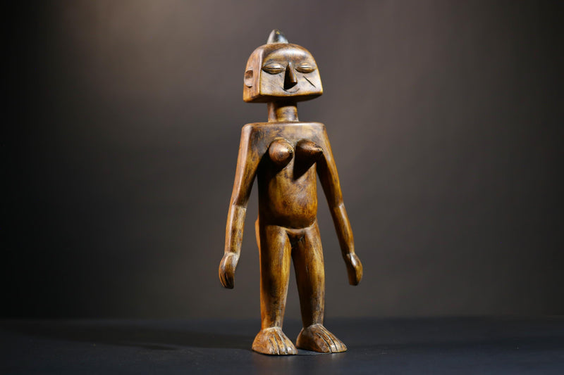 African Songo Figure | Vintage Tribal Art | Handcrafted Wood Sculpture | Unique Angola Decor | Ethnic Collectibles-G4733
