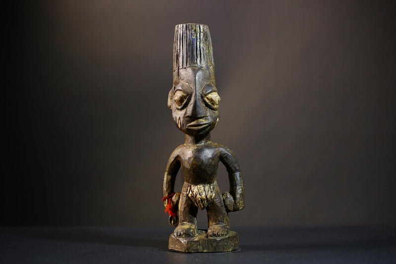 African Yoruba Figure | Handmade Wooden Sculpture | Unique Nigerian Art | Tribal Decor | Cultural Heritage Piece-G4731