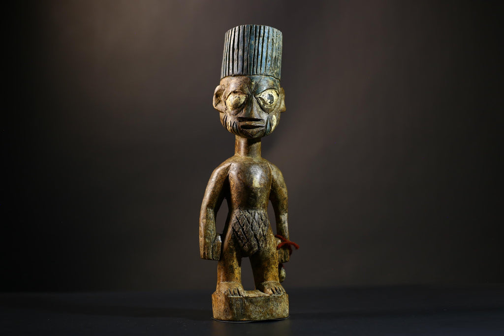 African Yoruba Figure from Nigeria Abeokuta Region Lagos Authentic Art-G4729