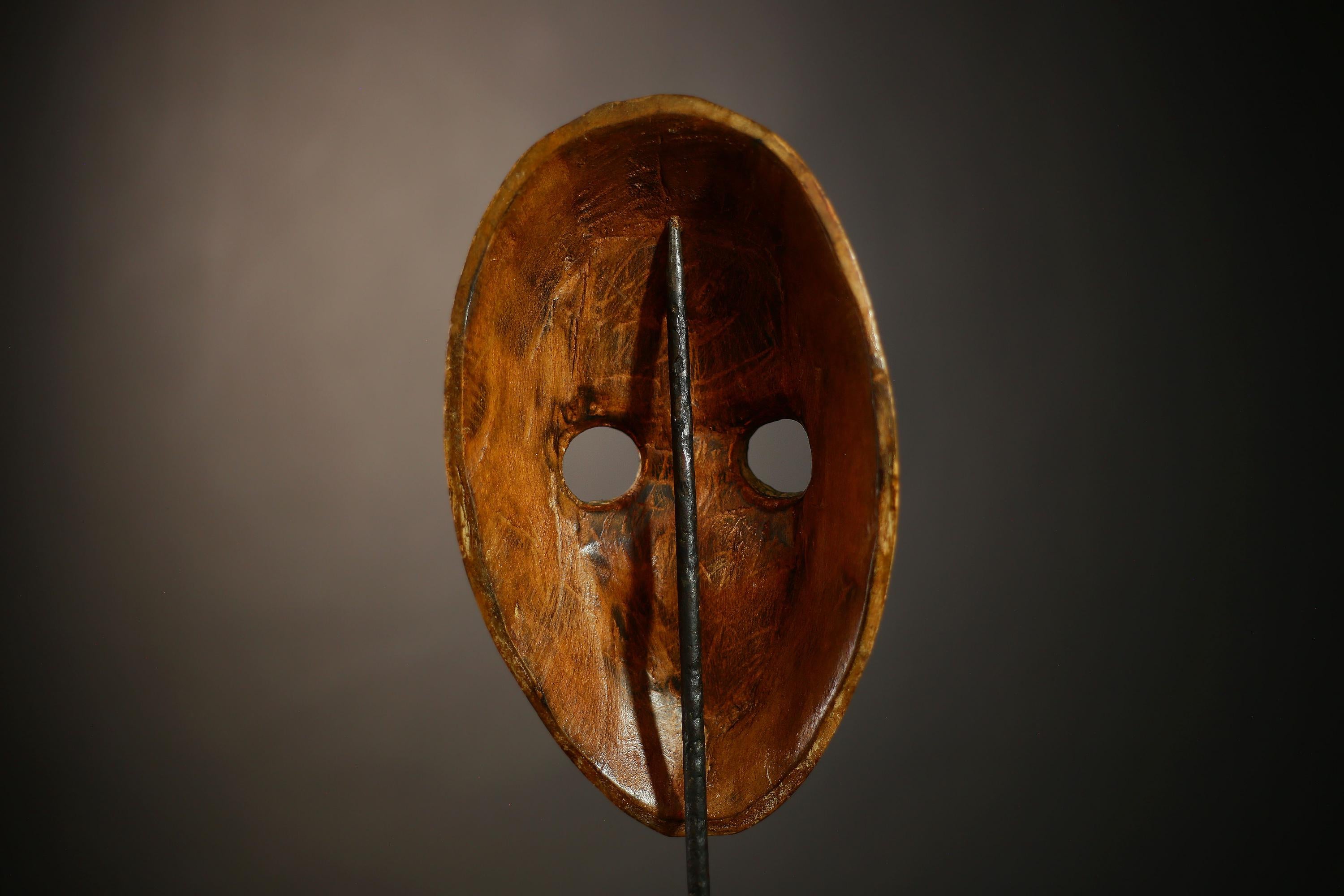 African Hand-Carved Tribal Masks | Unique Wall Art | Ethnic Home Decor | Dan Style Wood Craft | Cultural Gift Ideas   -G4597