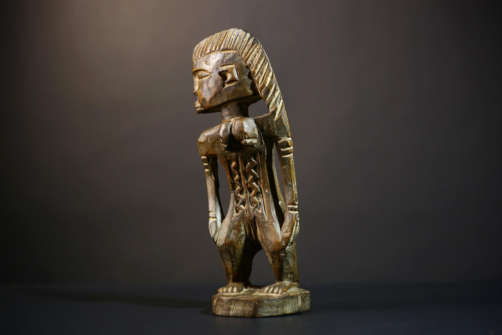 African Mami Wata Figure | Ewe Mermaid Art | Unique Togo Sculpture | Handcrafted Decoration | Cultural Home Accent-G4752