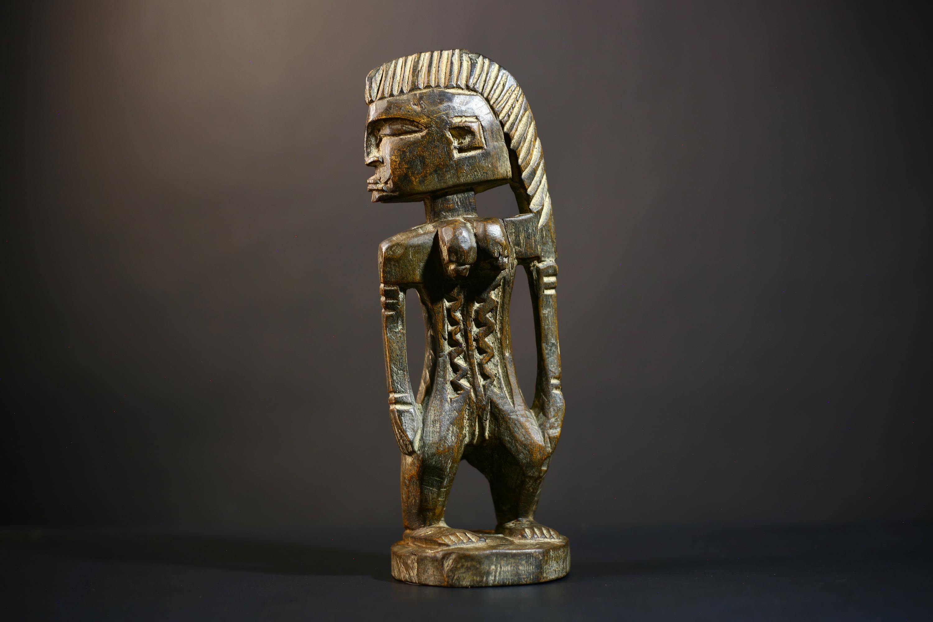 African Mami Wata Figure | Ewe Mermaid Art | Unique Togo Sculpture | Handcrafted Decoration | Cultural Home Accent-G4752