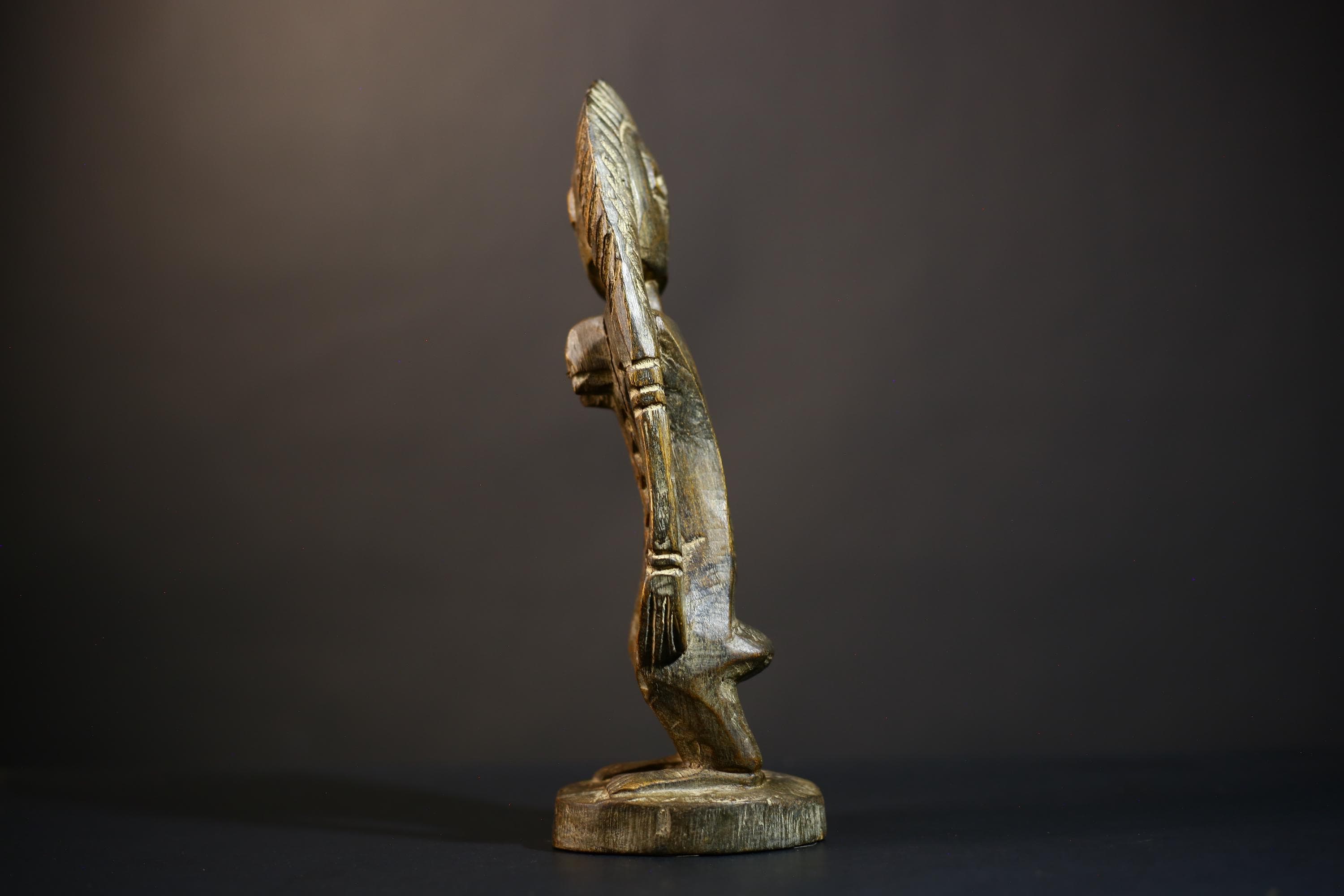 African Mami Wata Figure | Ewe Mermaid Art | Unique Togo Sculpture | Handcrafted Decoration | Cultural Home Accent-G4752
